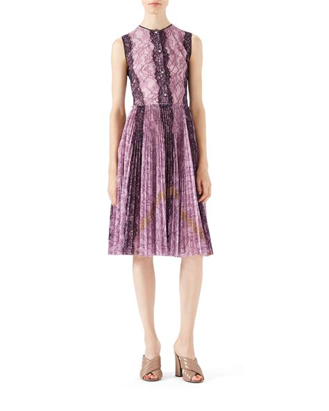 gucci purple orange dress|Gucci lace dress.